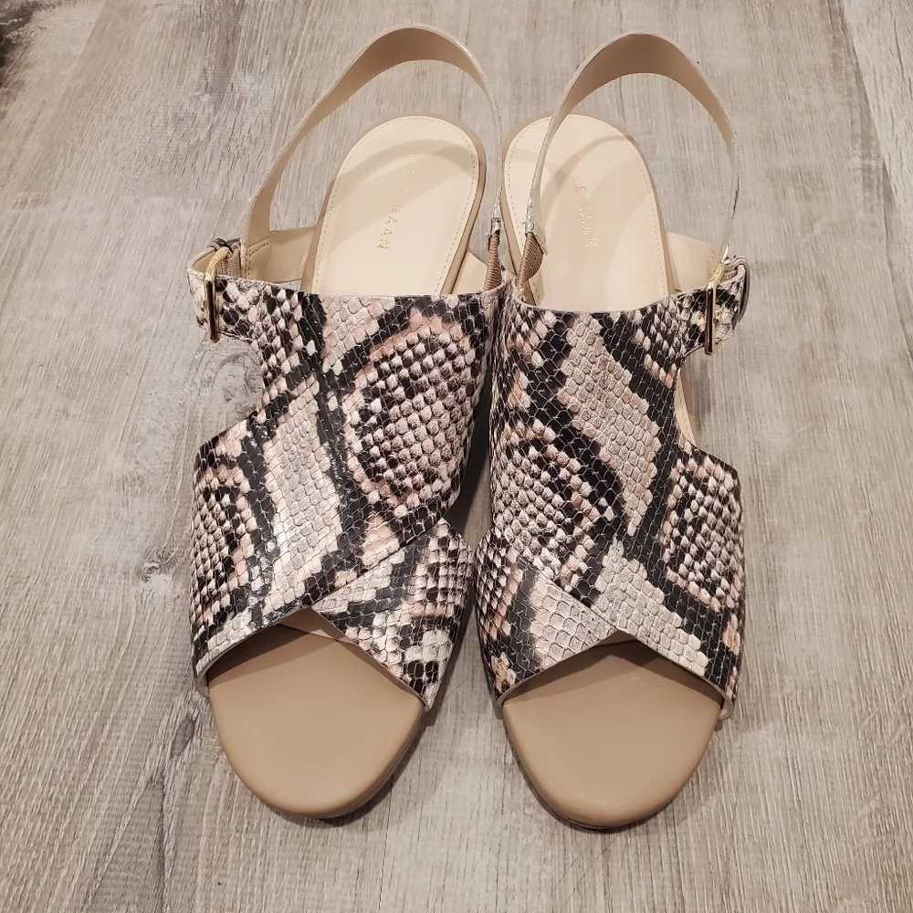 NEW Cole Haan Philomina Grand Snakeskin Wedge